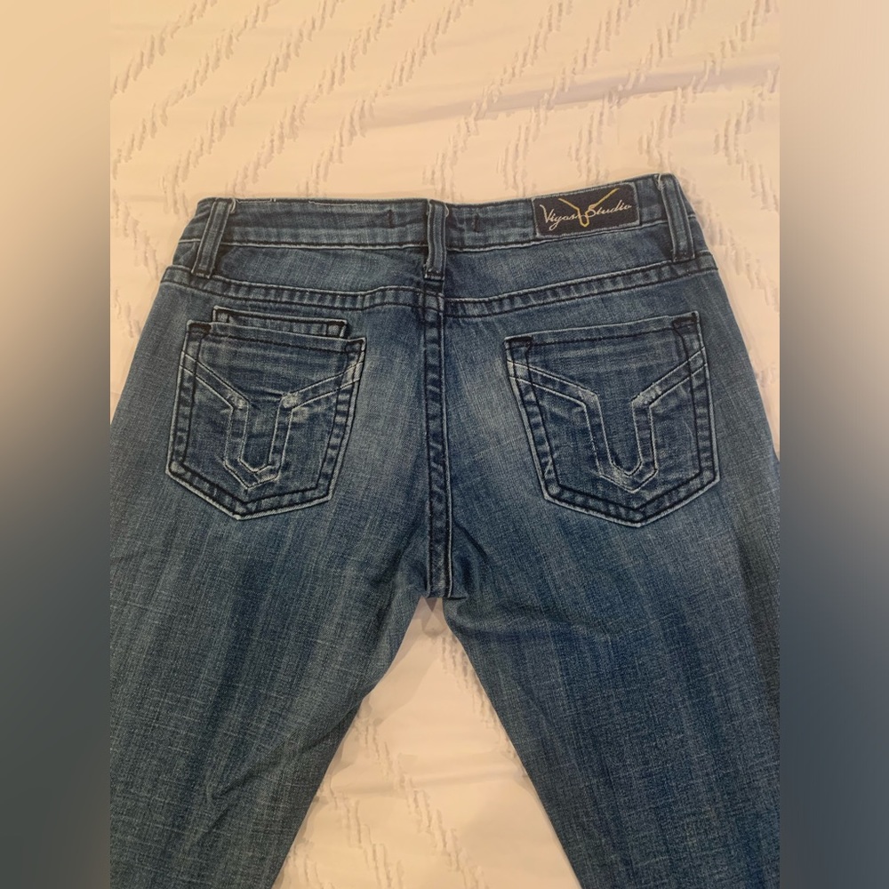 Vigoss Studio The Brooklyn Flare Jeans. Size 7/8 (29).